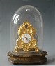 Austrian Zappler, Tiny Ticker, 8 days, gilt brass front, striking, dome, Vienna 1850.